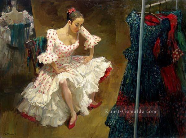 übriges Flamenco Tänzerin Ballett Ölgemälde